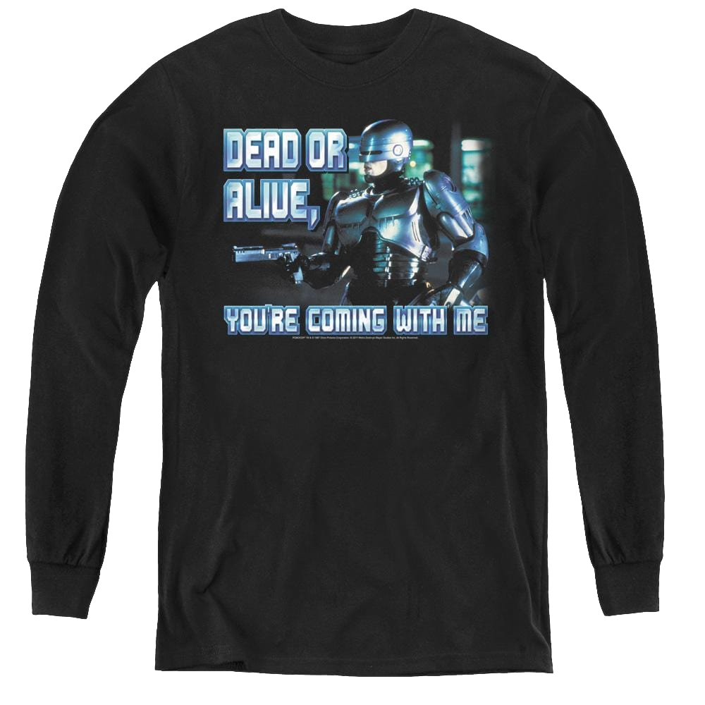 Robocop Robocop/Dead Or Alive - Youth Long Sleeve T-Shirt Youth Long Sleeve T-Shirt Robocop