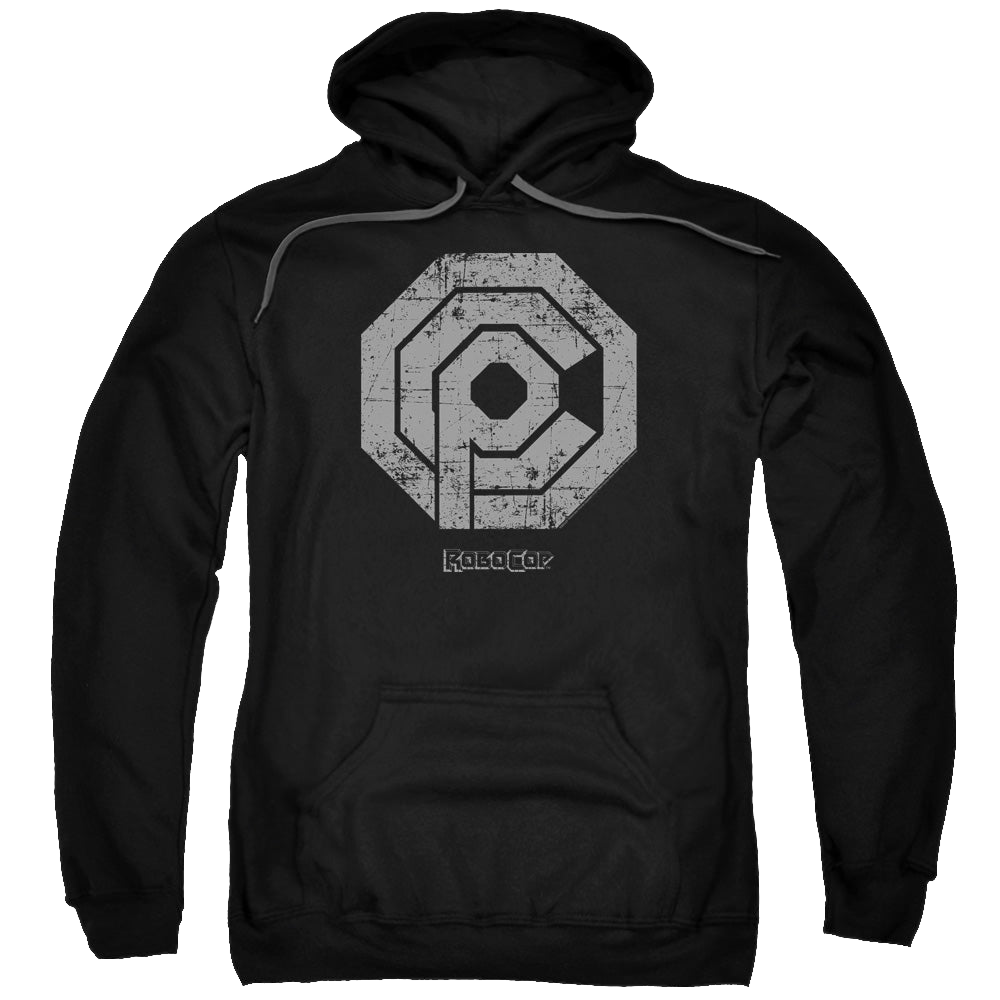 Robocop Robocop/Distressed Ocp Logo - Pullover Hoodie Pullover Hoodie Robocop