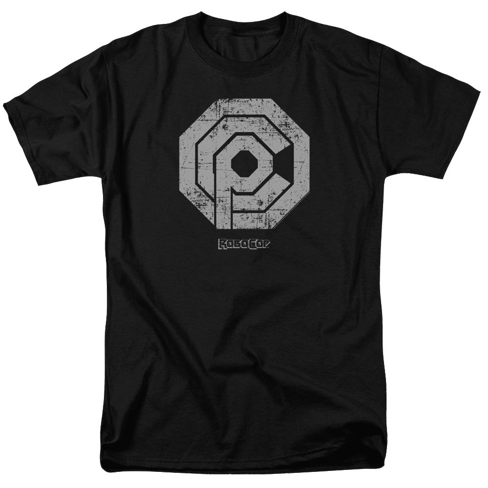 Robocop Distressed Ocp Logo Men's Regular Fit T-Shirt Men's Regular Fit T-Shirt Robocop