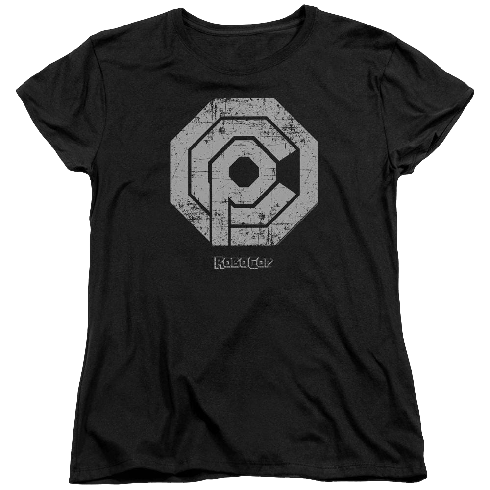Robocop Distressed Ocp Logo Women's T-Shirt Women's T-Shirt Robocop