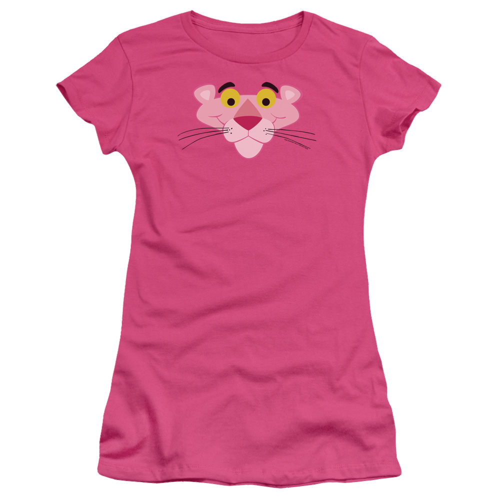 Pink Panther Face Juniors T-Shirt Juniors T-Shirt Pink Panther