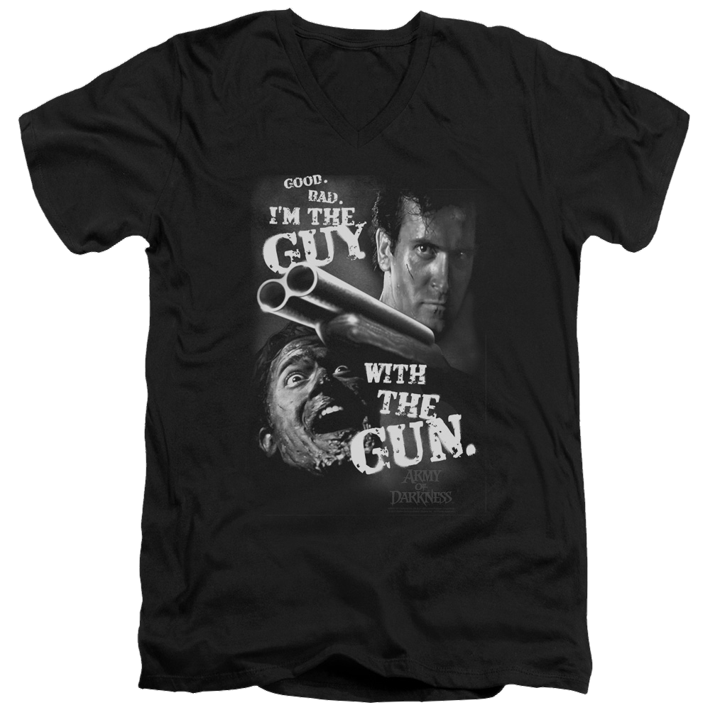 Army Of Darkness Guy With The Gun - Men's V-Neck T-Shirt Men's V-Neck T-Shirt Army of Darkness