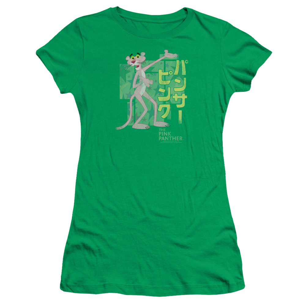 Pink Panther Asian Letters Juniors T-Shirt Juniors T-Shirt Pink Panther
