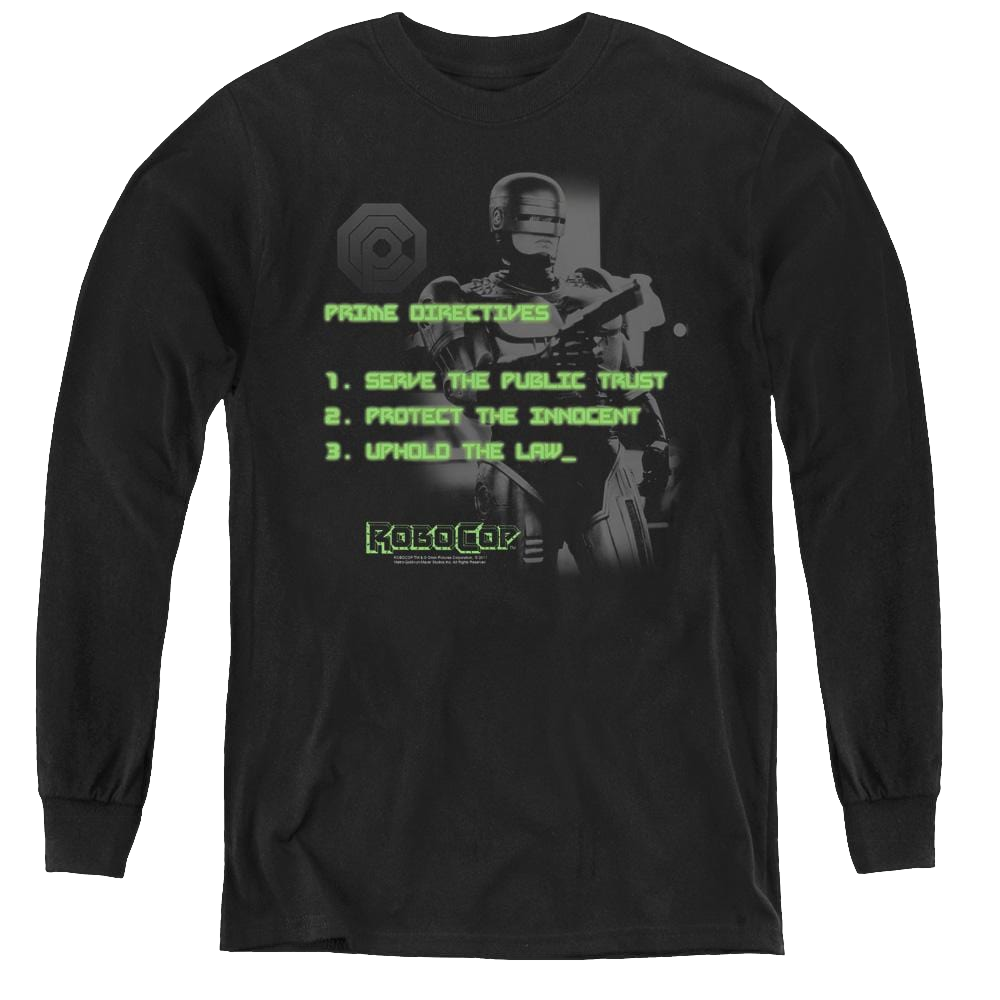 Robocop Robocop/Prime Directives - Youth Long Sleeve T-Shirt Youth Long Sleeve T-Shirt Robocop