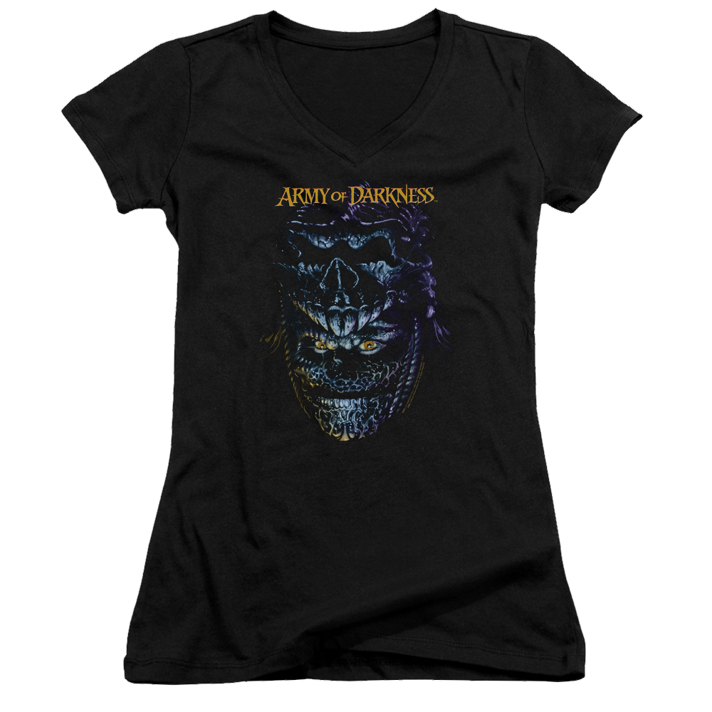 Army Of Darkness Evil Ash - Juniors V-Neck T-Shirt Juniors V-Neck T-Shirt Army of Darkness