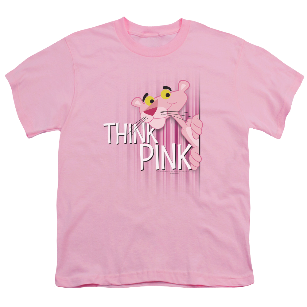 Pink Panther Think Pink Youth T-Shirt (Ages 8-12) Youth T-Shirt (Ages 8-12) Pink Panther