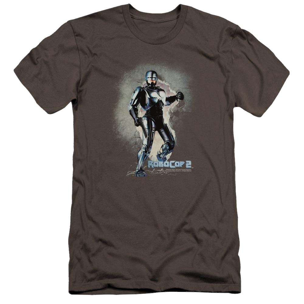 Robocop Break On Through Premium Adult Slim Fit T-Shirt Men's Premium Slim Fit T-Shirt Robocop