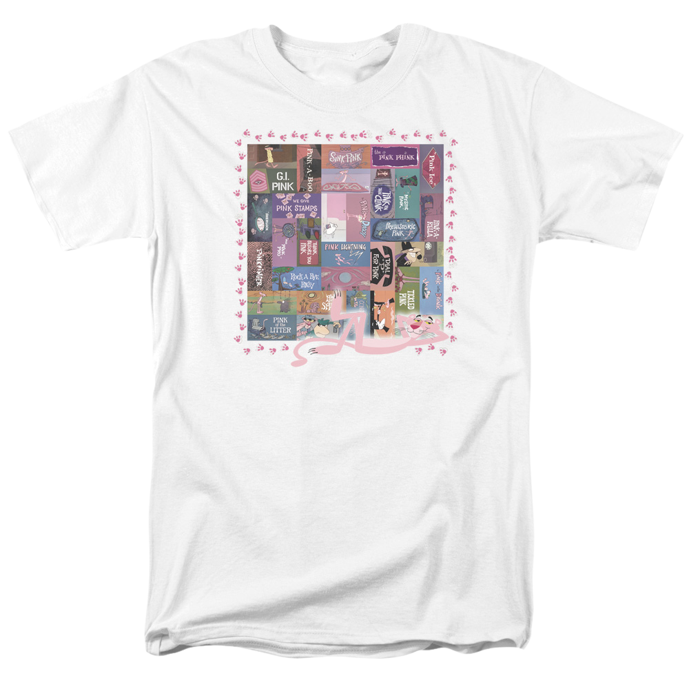 Pink Panther Vintage Titles Men's Regular Fit T-Shirt Men's Regular Fit T-Shirt Pink Panther