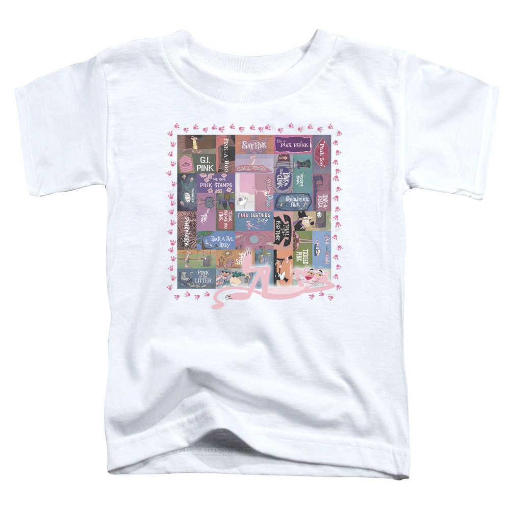 Pink Panther Vintage Titles Kid's T-Shirt (Ages 4-7) Kid's T-Shirt (Ages 4-7) Pink Panther
