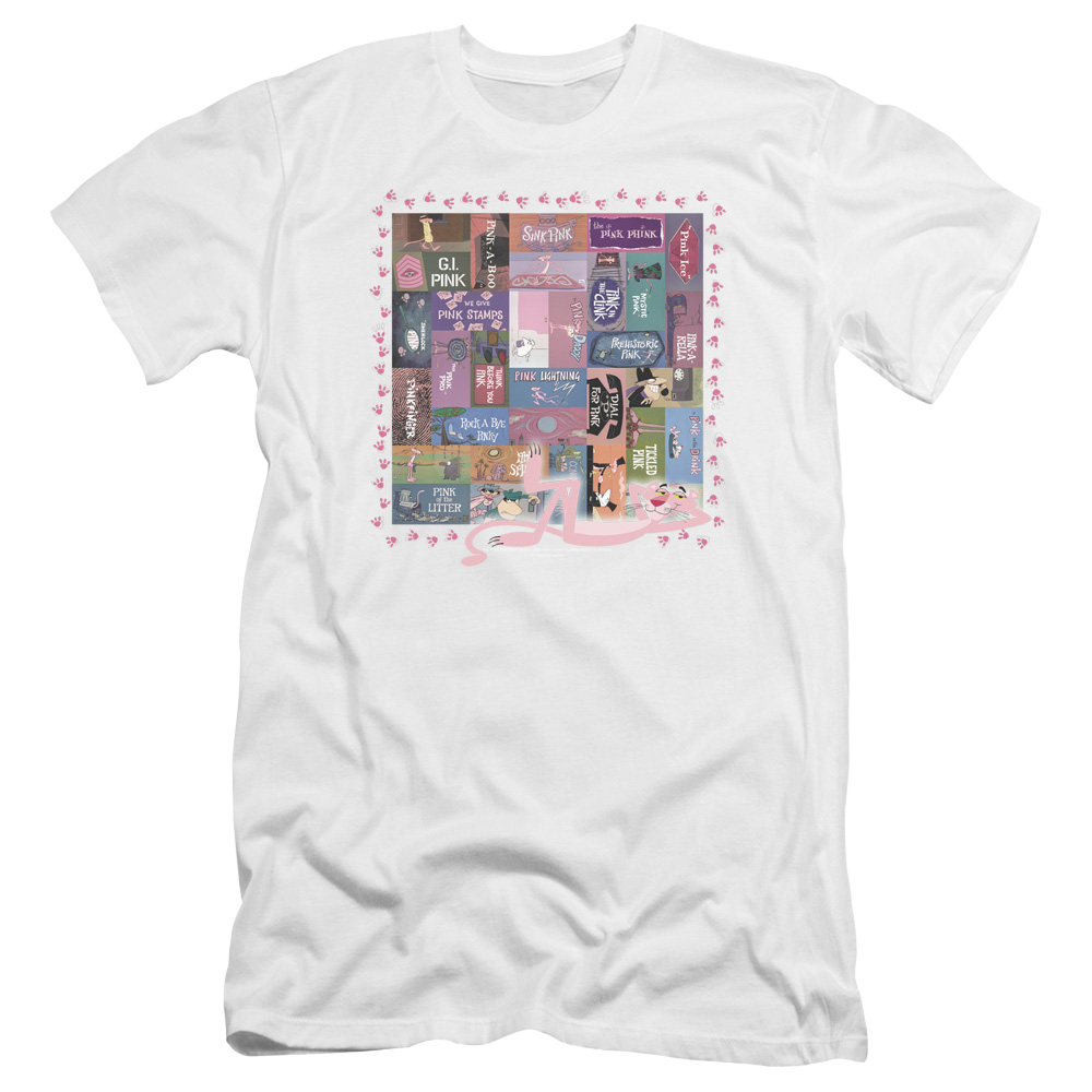 Pink Panther Vintage Titles Men's Premium Slim Fit T-Shirt Men's Premium Slim Fit T-Shirt Pink Panther