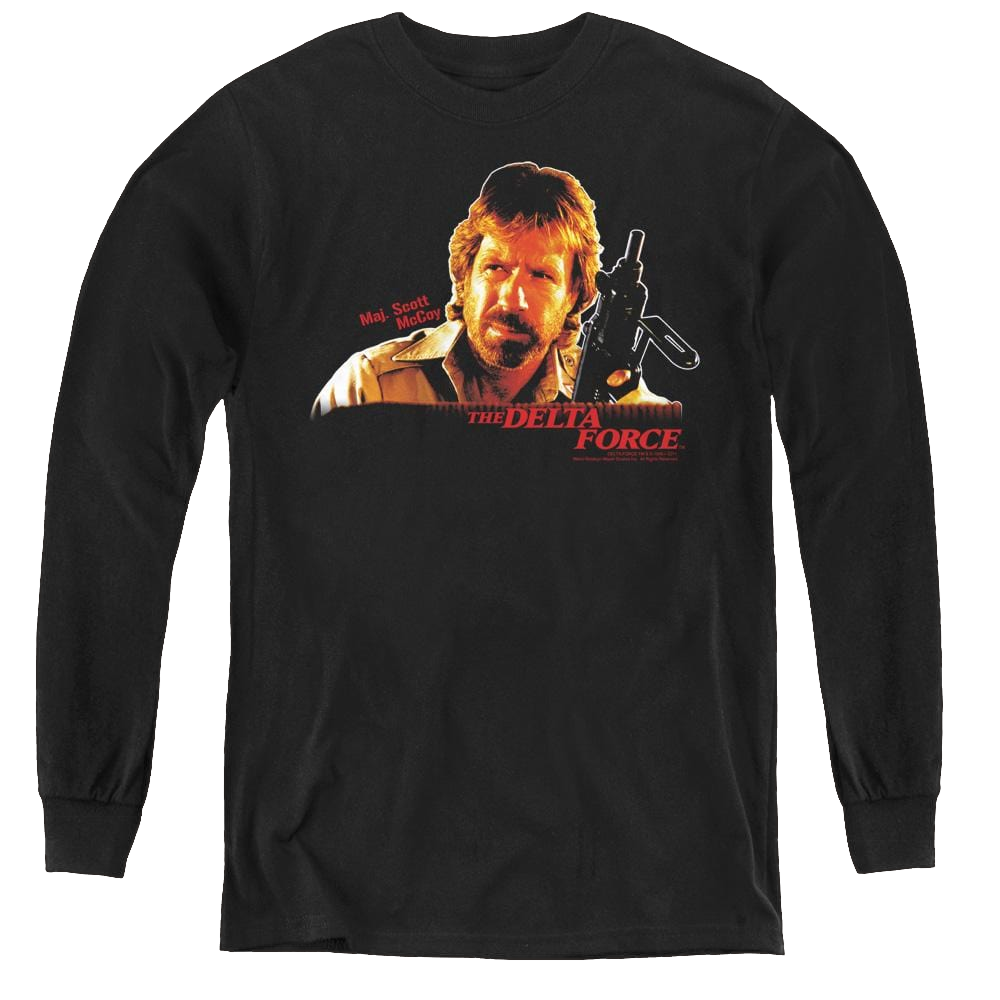 Delta Force Delta Force/Maj Scott Mccoy - Youth Long Sleeve T-Shirt Youth Long Sleeve T-Shirt Delta Force