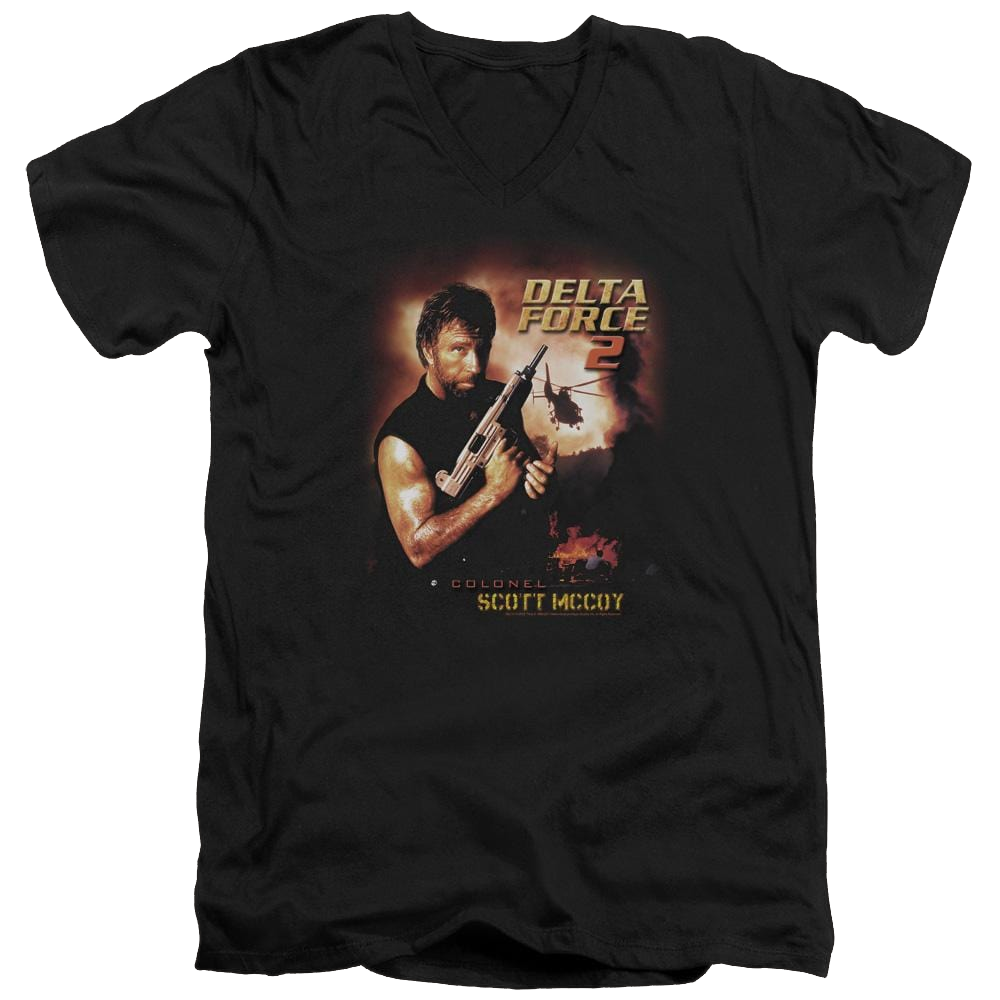 Delta Force Delta Force 2 Poster - Men's V-Neck T-Shirt Men's V-Neck T-Shirt Delta Force