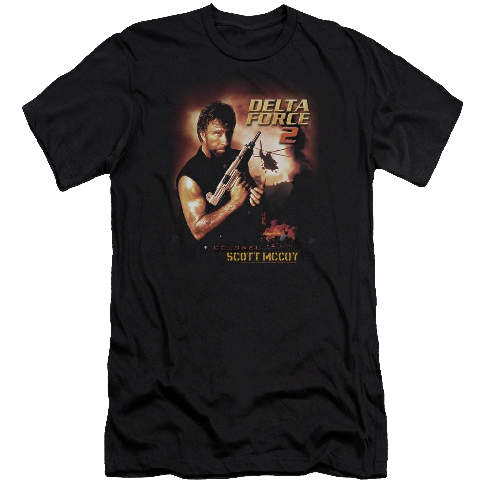 Delta Force Delta Force 2 Poster Premium Adult Slim Fit T-Shirt Men's Premium Slim Fit T-Shirt Delta Force
