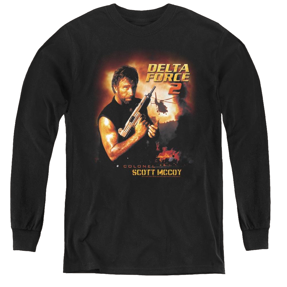 Delta Force Delta Force/Delta Force 2 Poster - Youth Long Sleeve T-Shirt Youth Long Sleeve T-Shirt Delta Force