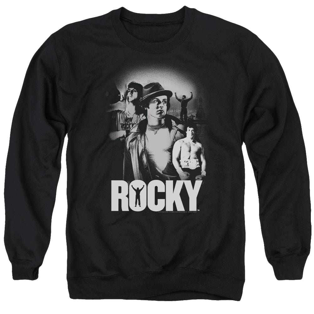 Rocky Making Of A Champ Men's Crewneck Sweatshirt Men's Crewneck Sweatshirt Rocky