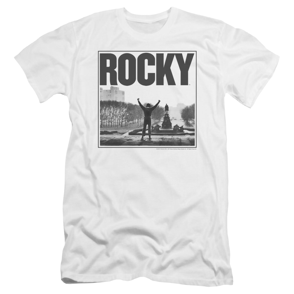 Rocky Rocky/Top Of Stairs - Men's Premium Slim Fit T-Shirt Men's Premium Slim Fit T-Shirt Rocky