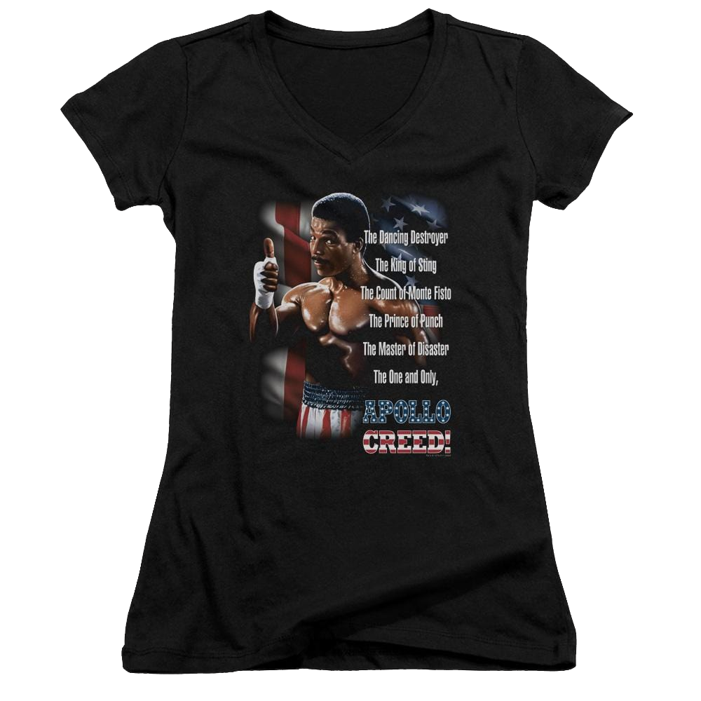 Rocky II The One And Only Juniors V-Neck T-Shirt Juniors V-Neck T-Shirt Rocky