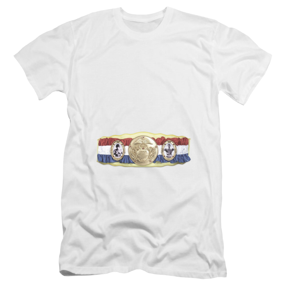 Rocky Championship Belt(Bottom Front) - Men's Premium Slim Fit T-Shirt Men's Premium Slim Fit T-Shirt Rocky