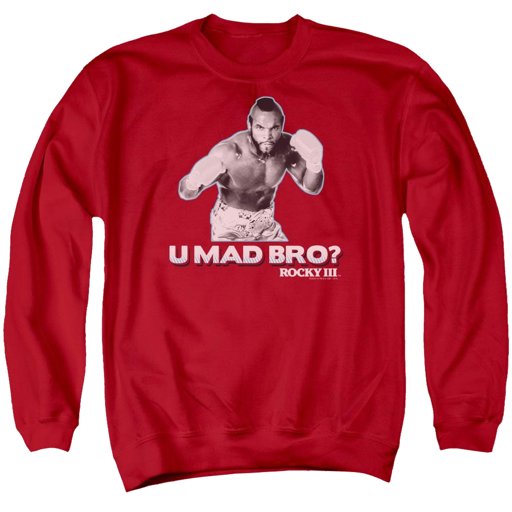 Rocky III U Mad Bro Men's Crewneck Sweatshirt Men's Crewneck Sweatshirt Rocky