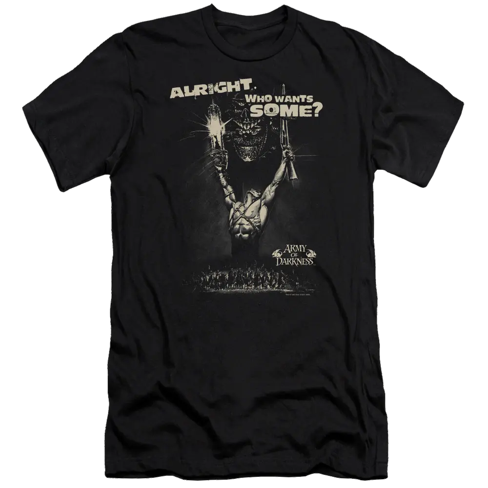 Army Of Darkness Want Some - Men's Premium Slim Fit T-Shirt Army of Darkness