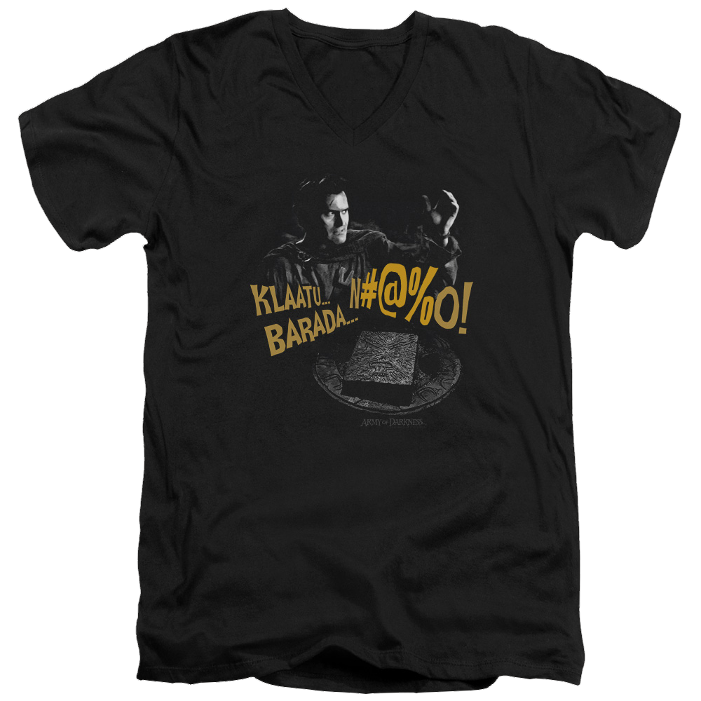 Army Of Darkness Klaatu...barada - Men's V-Neck T-Shirt Men's V-Neck T-Shirt Army of Darkness