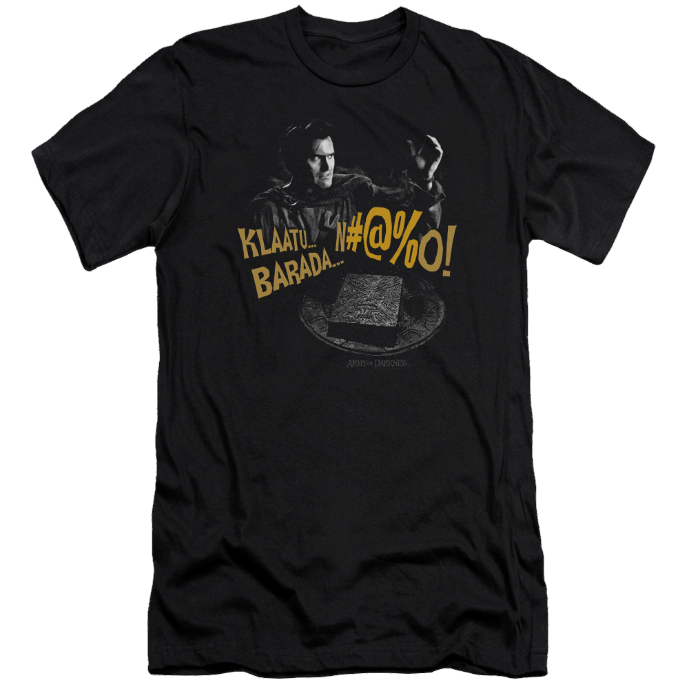 Army Of Darkness Klaatu...barada - Men's Premium Slim Fit T-Shirt Men's Premium Slim Fit T-Shirt Army of Darkness