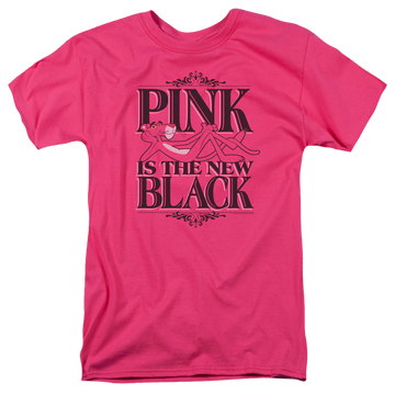 Hot pink men's regular fit t-shirt with Pink Panther graphic