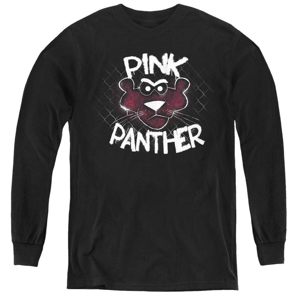 Pink Panther Pink Panther Spray Panther - Youth Long Sleeve T-Shirt Youth Long Sleeve T-Shirt Pink Panther