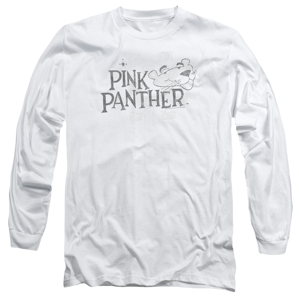 Pink Panther Sketch Logo Men's Long Sleeve T-Shirt Men's Long Sleeve T-Shirt Pink Panther