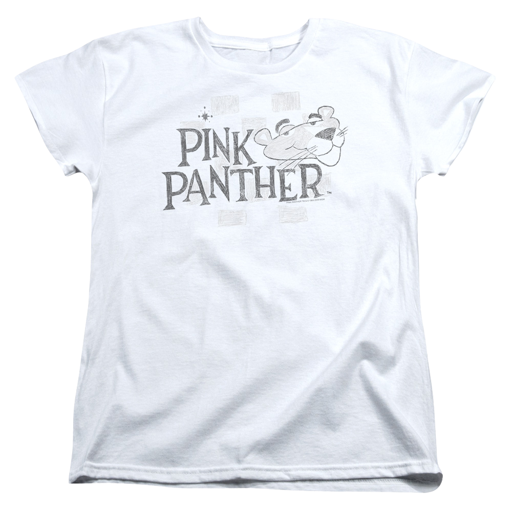 Pink Panther Sketch Logo Women's T-Shirt Women's T-Shirt Pink Panther