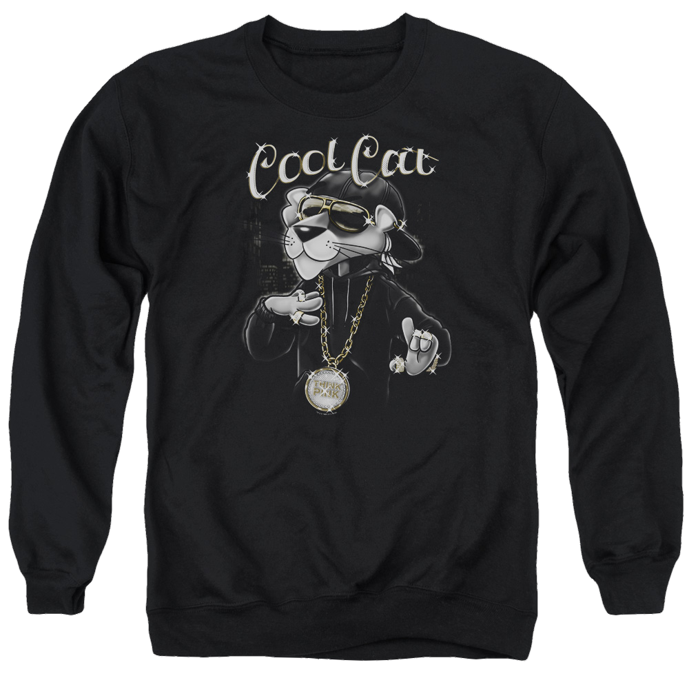 Pink Panther Cool Cat Men's Crewneck Sweatshirt Men's Crewneck Sweatshirt Pink Panther