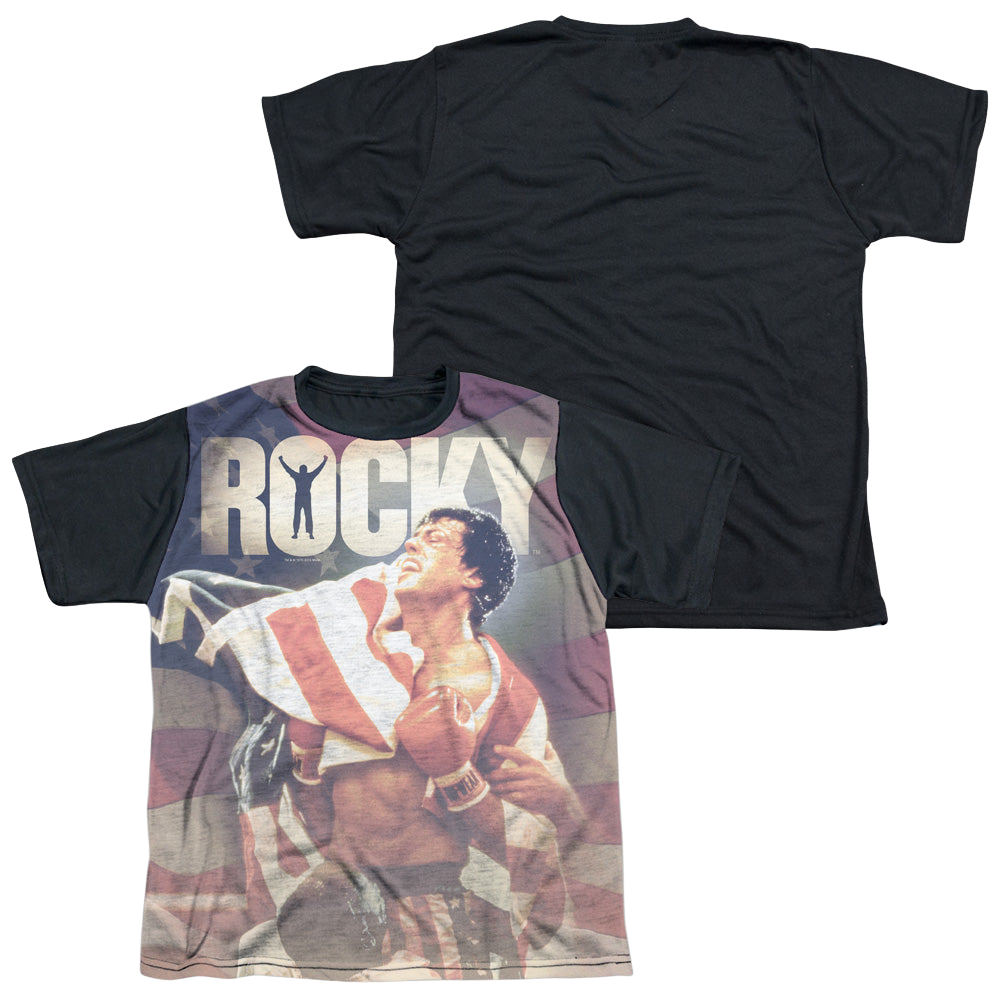 Rocky American Dreams - Youth Black Back T-Shirt Youth Black Back T-Shirt (Ages 8-12) Rocky