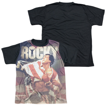 Rocky American Dreams youth black back t-shirt for ages 8 to 12