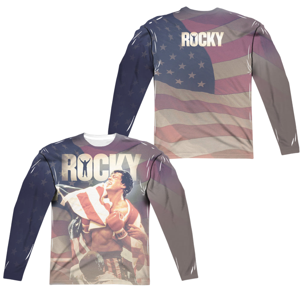 Rocky American Dreams (Front/Back Print) - Men's All-Over Print Long Sleeve Men's All-Over Print Long Sleeve Rocky