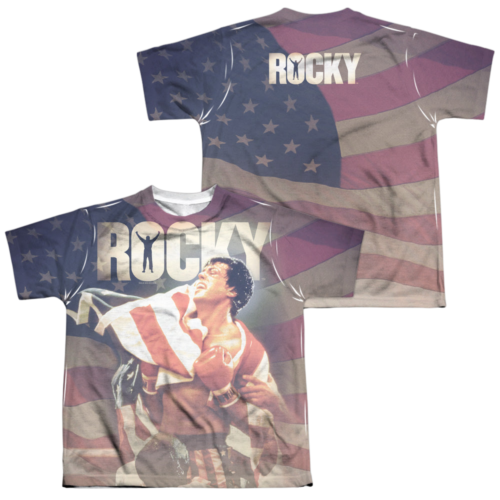 Rocky American Dreams (Front/Back Print) - Youth All-Over Print T-Shirt Youth All-Over Print T-Shirt (Ages 8-12) Rocky
