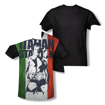 Rocky Stallion youth black back t-shirt for ages 8 to 12