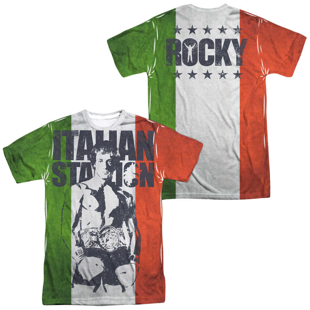 Rocky Stallion (Front/Back Print) - Men's All-Over Print T-Shirt Men's All-Over Print T-Shirt Rocky