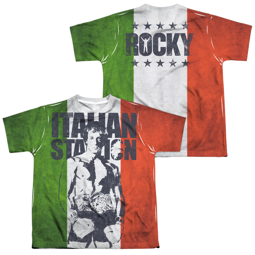 Rocky Stallion (Front/Back Print) - Youth All-Over Print T-Shirt Youth All-Over Print T-Shirt (Ages 8-12) Rocky