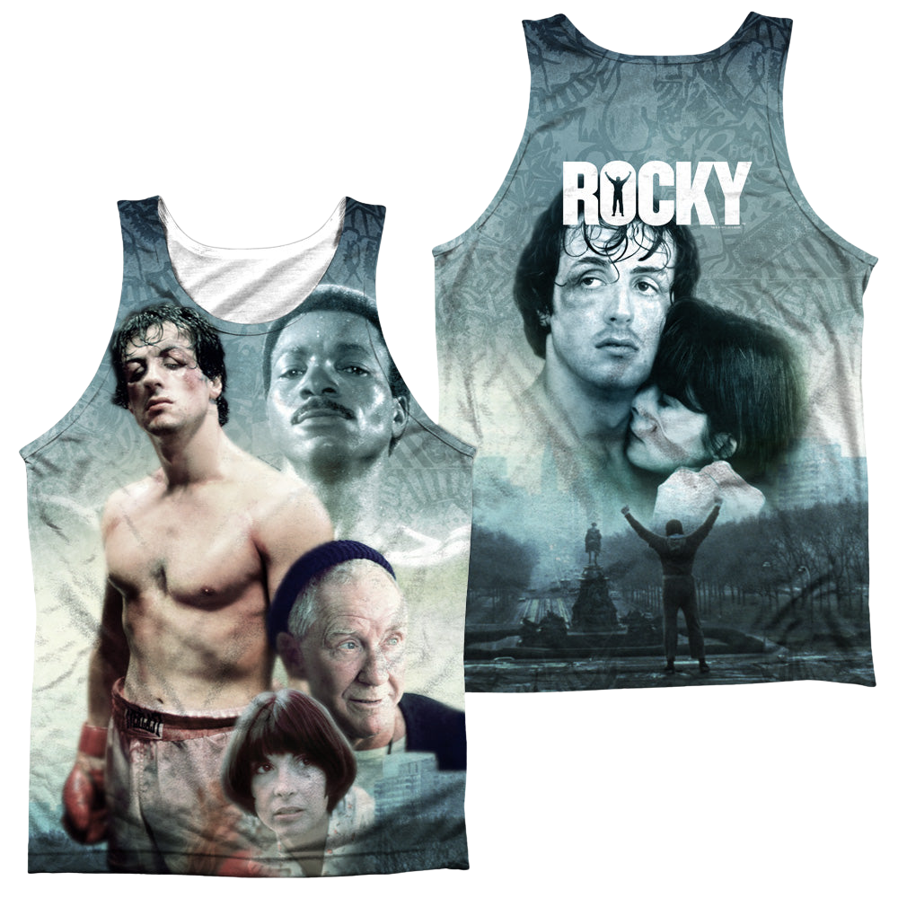 Rocky Montage (Front/Back Print) - Men's All Over Print Tank Top Men's All Over Print Tank Rocky