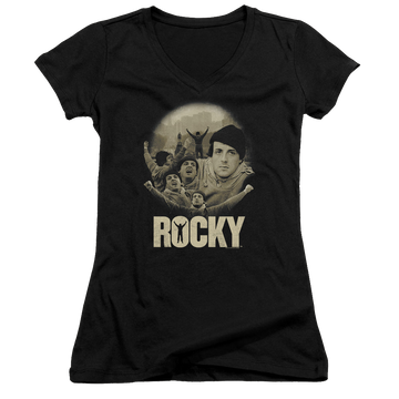 Rocky Feeling Strong - Juniors V-Neck T-Shirt Juniors V-Neck T-Shirt Rocky