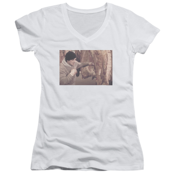 Rocky Meat Locker - Juniors V-Neck T-Shirt Juniors V-Neck T-Shirt Rocky