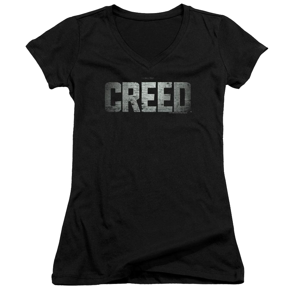 Creed Logo - Juniors V-Neck T-Shirt Juniors V-Neck T-Shirt Creed