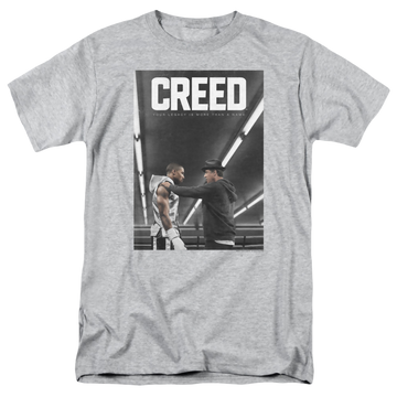 Athletic heather men's regular fit t-shirt with Creed Poster graphic