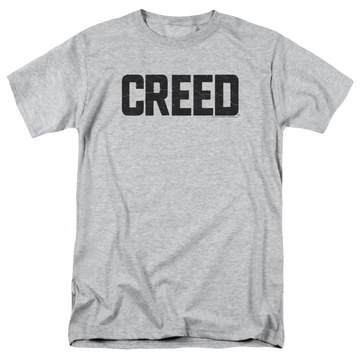 Athletic heather men's regular fit t-shirt with Creed Cracked Logo graphic