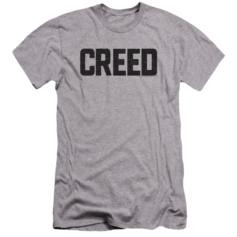 Creed Cracked Logo - Men's Premium Slim Fit T-Shirt Men's Premium Slim Fit T-Shirt Creed