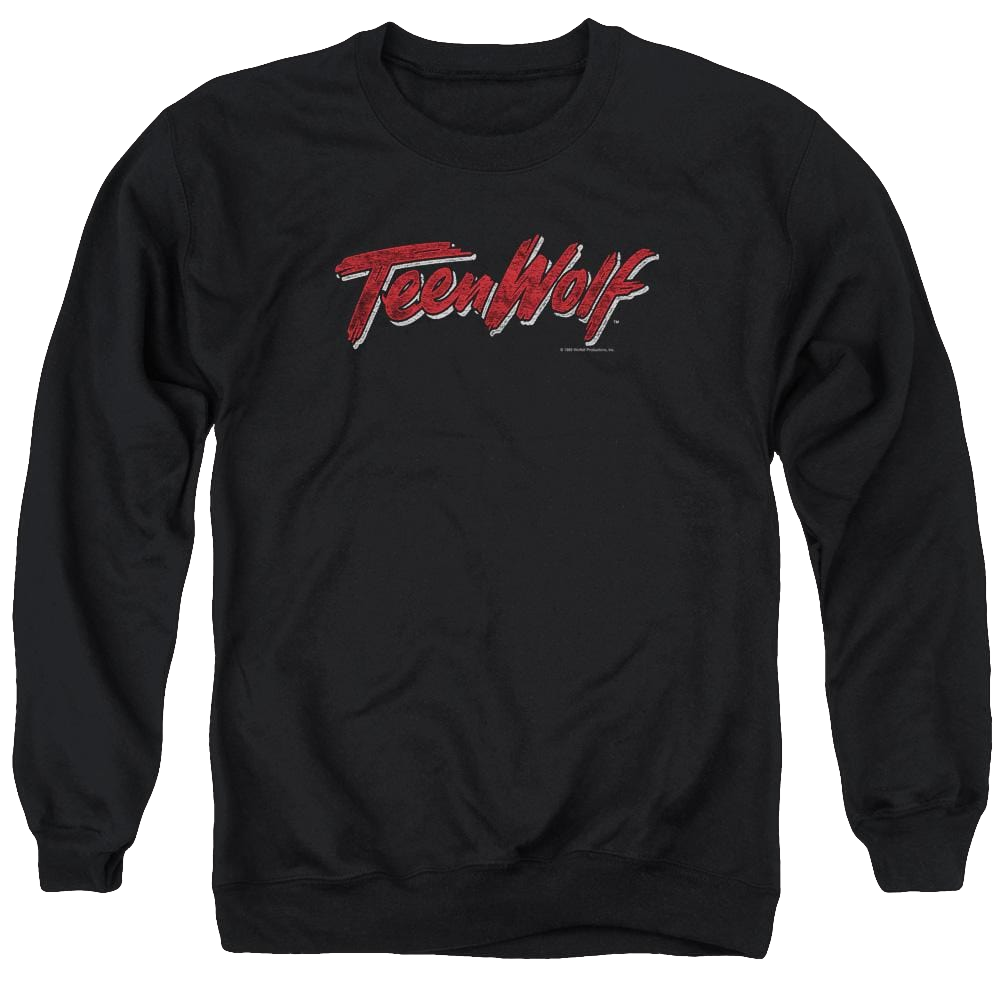 Teen Wolf Scrawl Logo Men's Crewneck Sweatshirt Men's Crewneck Sweatshirt Teen Wolf