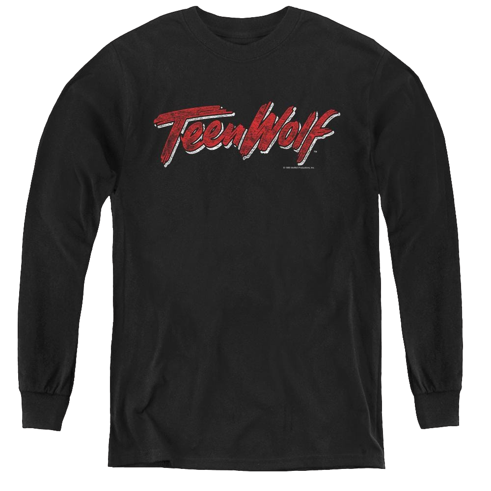 Teen Wolf Scrawl Logo - Youth Long Sleeve T-Shirt Youth Long Sleeve T-Shirt Teen Wolf