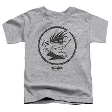 Athletic heather toddler t-shirt with Teen Wolf Wolf Head graphic