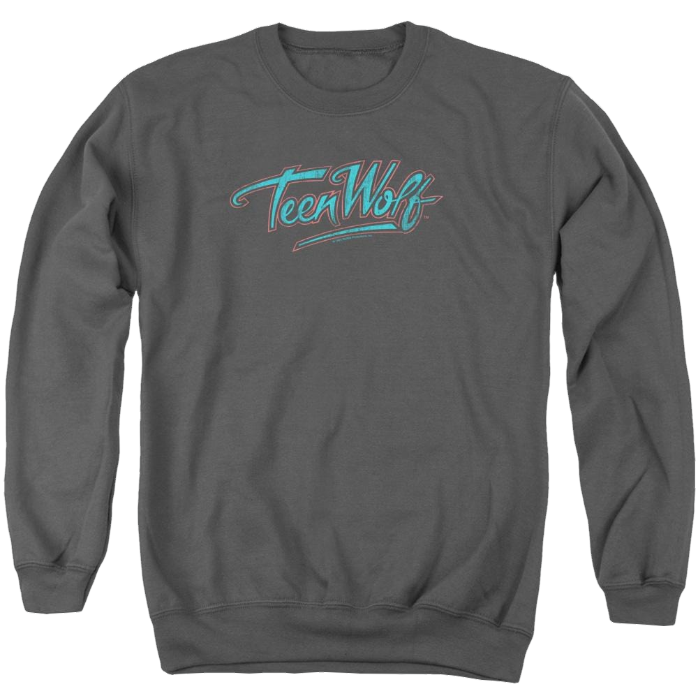 Teen Wolf Neon Logo Men's Crewneck Sweatshirt Men's Crewneck Sweatshirt Teen Wolf