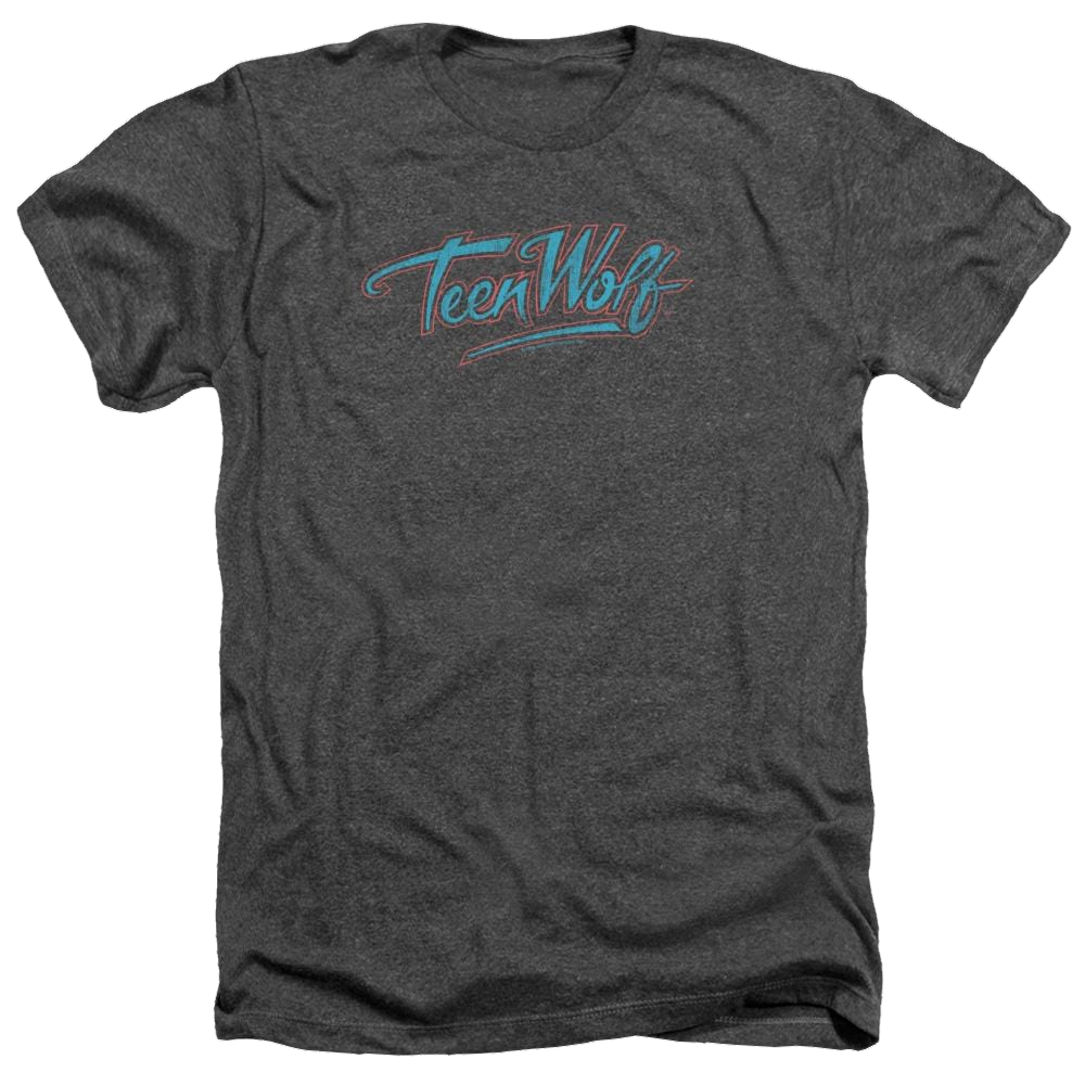 Teen Wolf Neon Logo Men's Heather T-Shirt Men's Heather T-Shirt Teen Wolf
